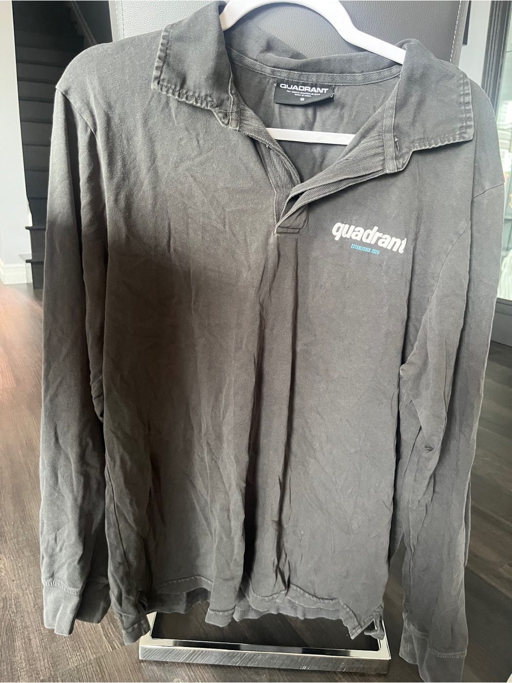 Quadrant long sleeve polo